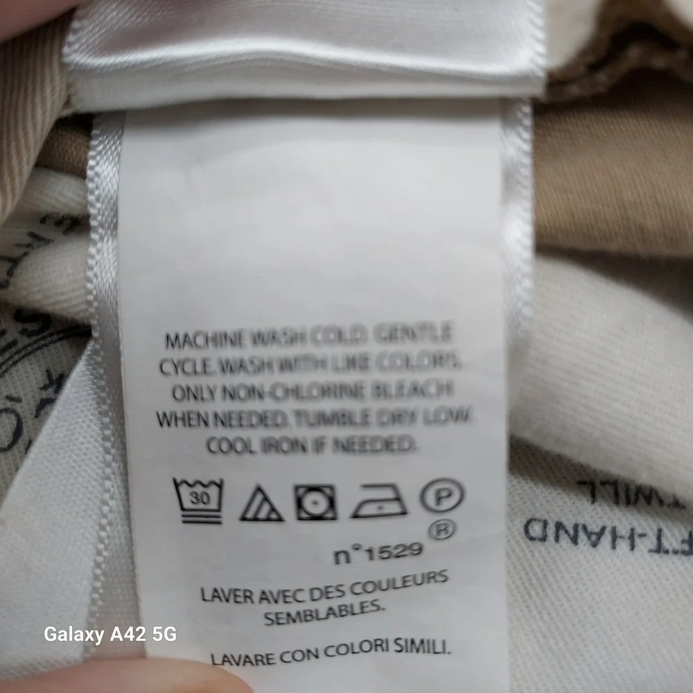 Polo Ralph Lauren Mens 34x27 Tan Stretch Classic Fit‎ Chino Cotton Twill Pants